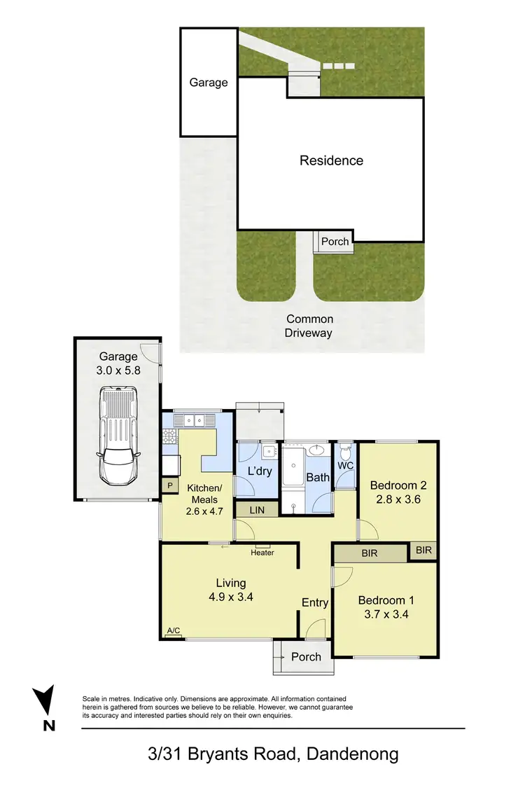 Floorplan of Homely unit listing, 3/31 Bryants Road, Dandenong VIC 3175