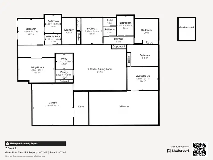 Floorplan of Homely house listing, 7 Derrick Street, Wodonga VIC 3690