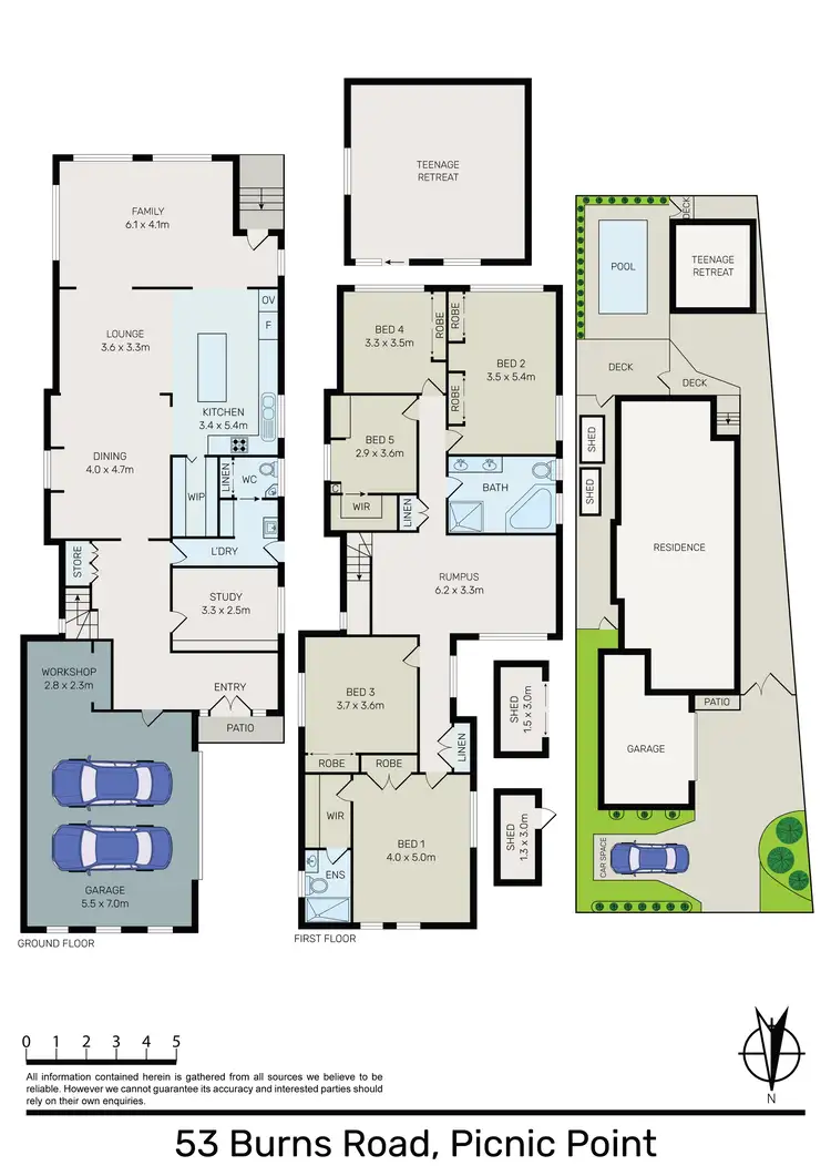 Floorplan of Homely house listing, 53 Burns Road, Picnic Point NSW 2213