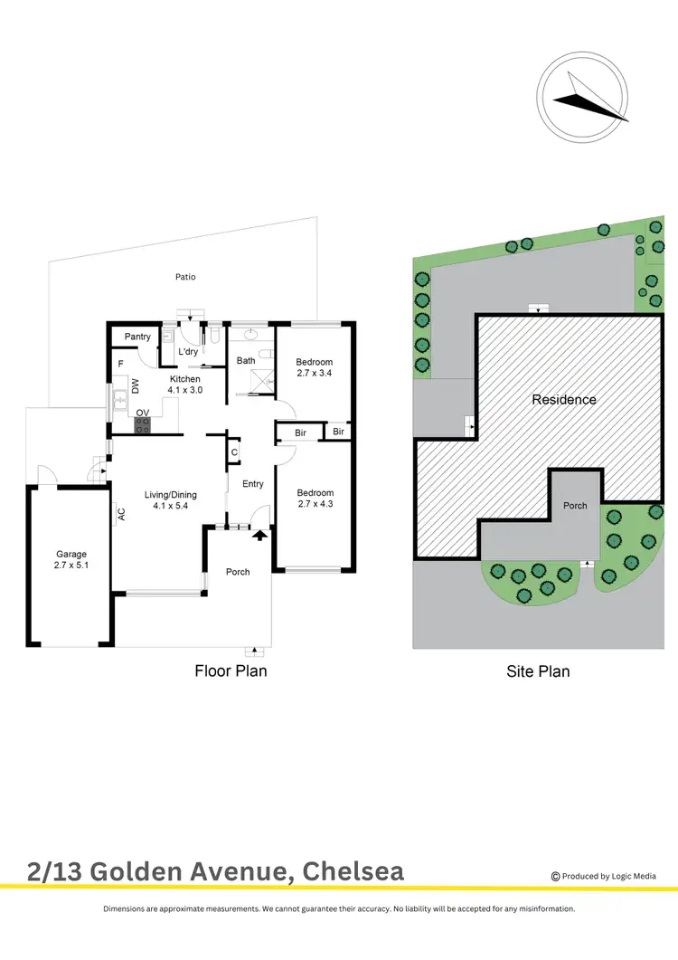 Floorplan of Homely unit listing, 2/13 Golden Avenue, Chelsea VIC 3196