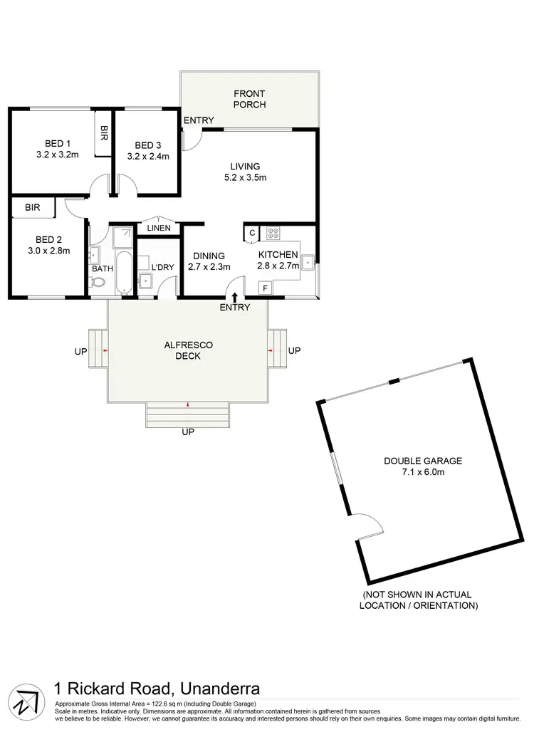 Floorplan of Homely house listing, 1 Rickard Road, Unanderra NSW 2526