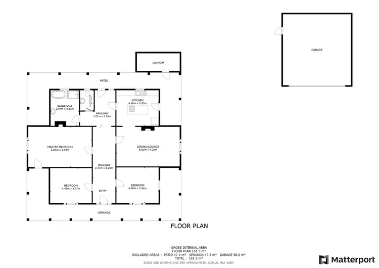 Floorplan of Homely house listing, 51 Education Lane, Sea Lake VIC 3533