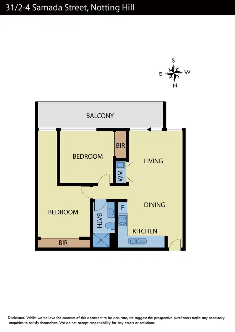 Floorplan of Homely apartment listing, 31/2-4 Samada Street, Notting Hill VIC 3168