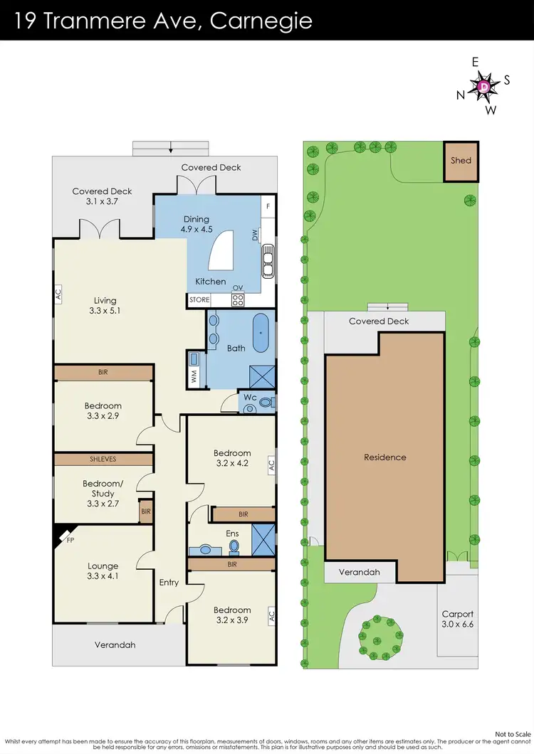 Floorplan of Homely house listing, 19 Tranmere Avenue, Carnegie VIC 3163