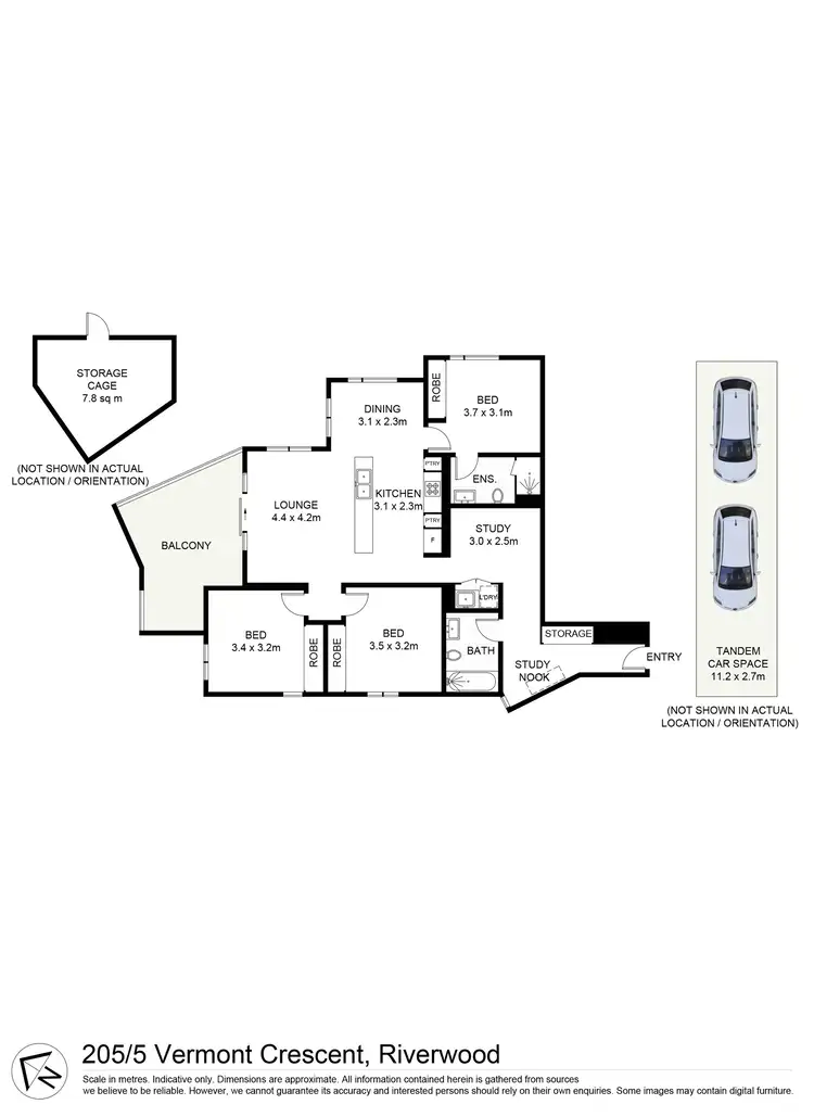 Floorplan of Homely apartment listing, 205/5 Vermont Crescent, Riverwood NSW 2210