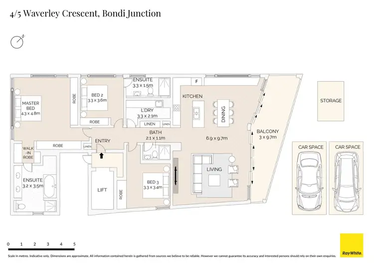 Floorplan of Homely apartment listing, 4/5 Waverley Crescent, Bondi Junction NSW 2022
