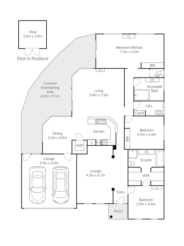 Floorplan of Homely house listing, 6 Thornton Close, Lovely Banks VIC 3213