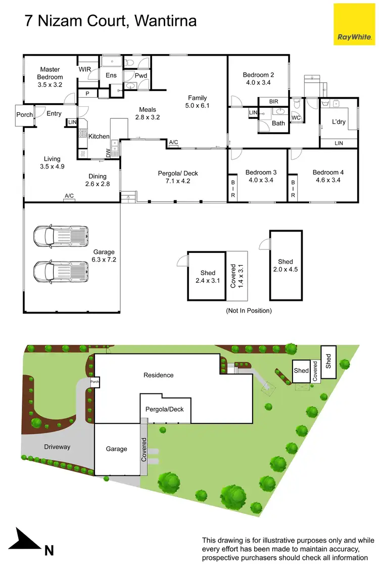 Floorplan of Homely house listing, 7 Nizam Court, Wantirna VIC 3152