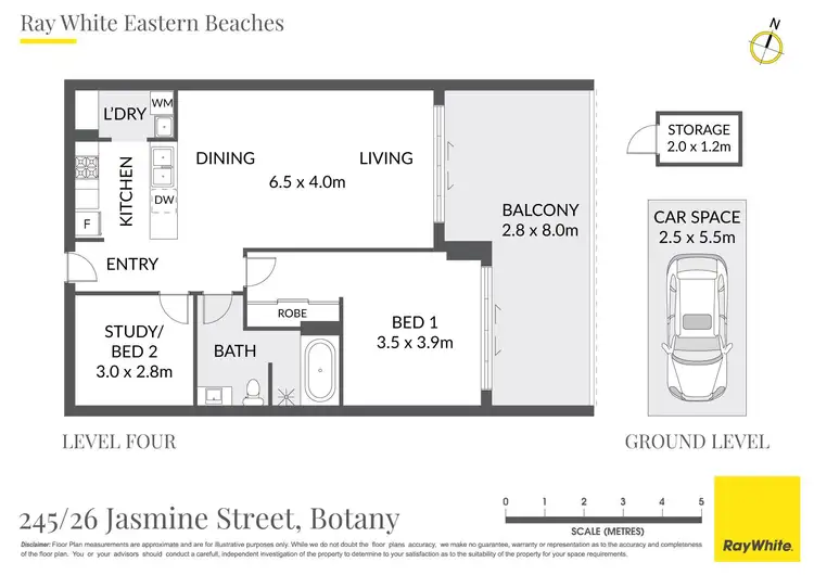 Floorplan of Homely apartment listing, 245/26 Jasmine Street, Botany NSW 2019