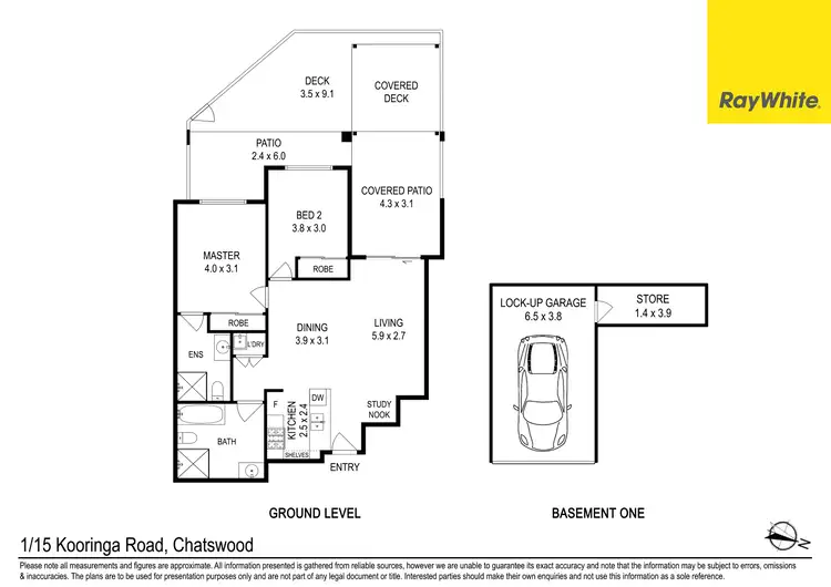 Floorplan of Homely unit listing, 1/15 Kooringa Road, Chatswood NSW 2067