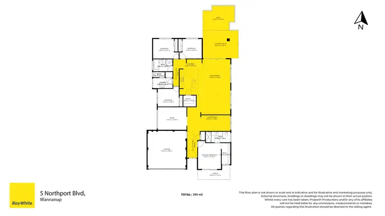 Floorplan of Homely house listing, 5 Northport Boulevard, Wannanup WA 6210