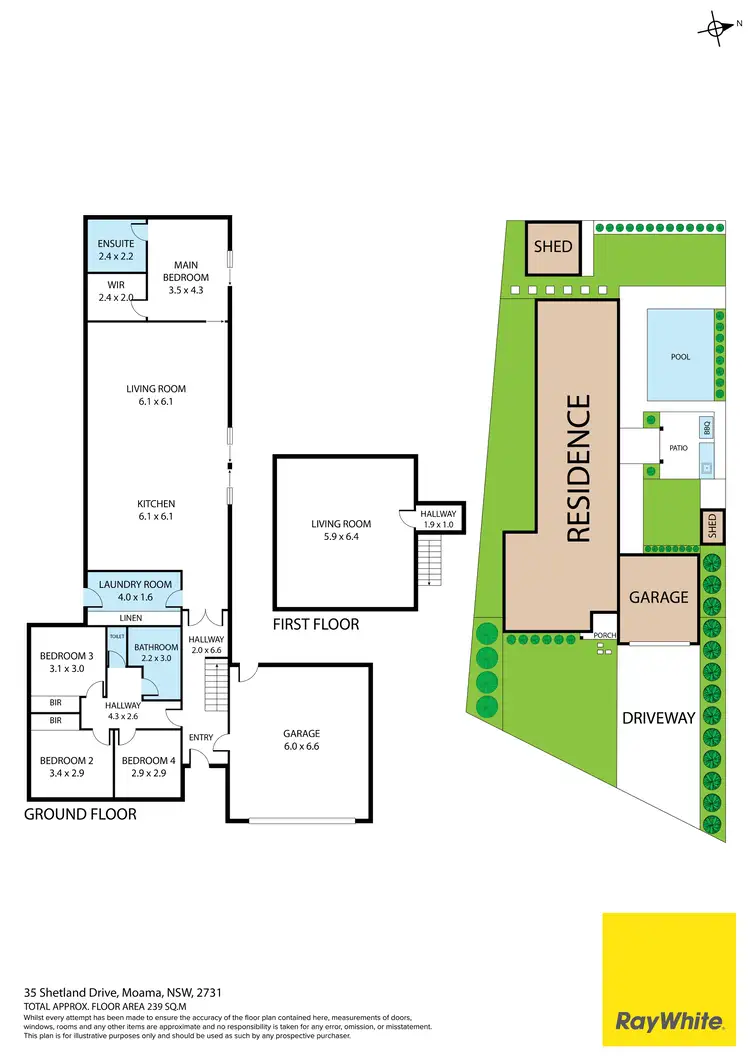 Floorplan of Homely house listing, 35 Shetland Drive, Moama NSW 2731