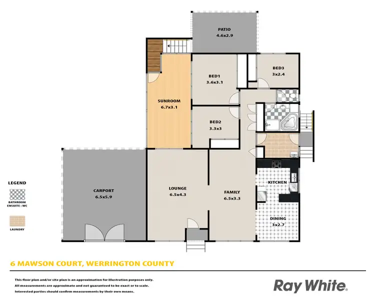 Floorplan of Homely house listing, 6 Mawson Court, Werrington County NSW 2747