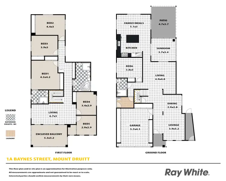 Floorplan of Homely house listing, 1A & 1B Baynes Street, Mount Druitt NSW 2770