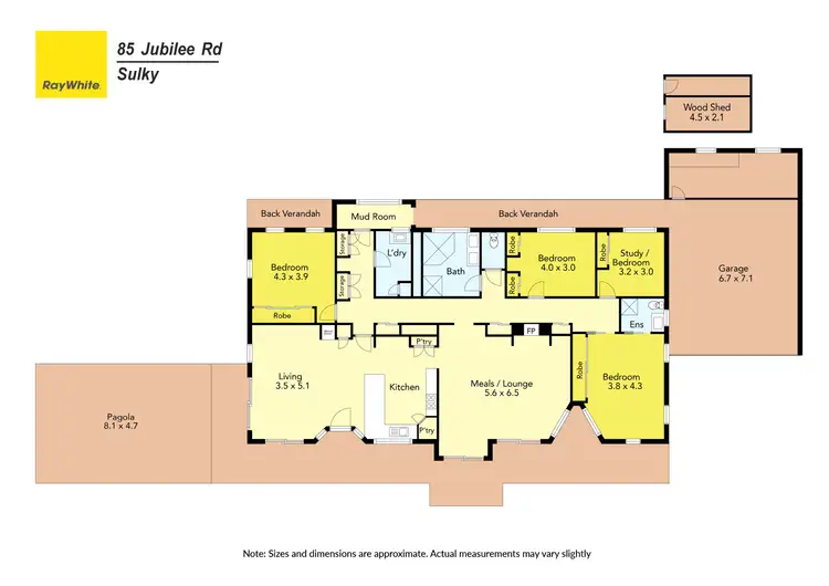 Floorplan of Homely rural property listing, 85 Jubilee Road, Sulky VIC 3352