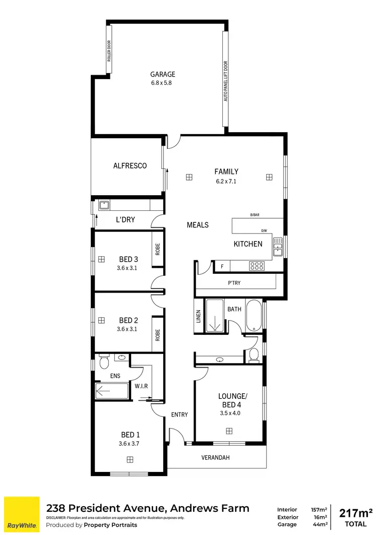 Floorplan of Homely house listing, 238 President Avenue, Andrews Farm SA 5114