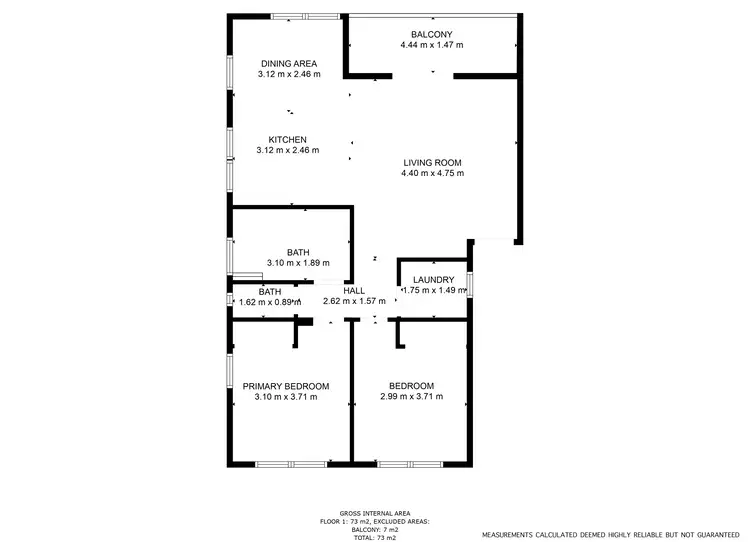 Floorplan of Homely apartment listing, 5/27 Holland Street, Wongaling Beach QLD 4852