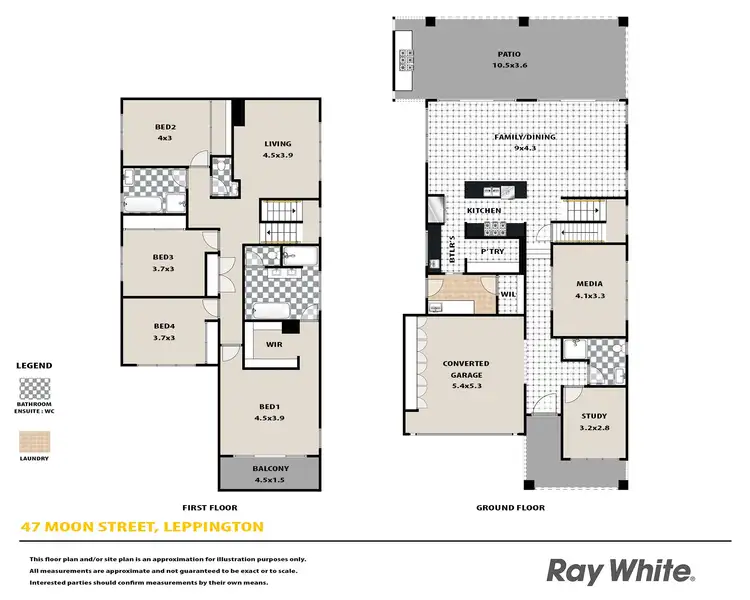 Floorplan of Homely house listing, 47 Moon Street, Leppington NSW 2179