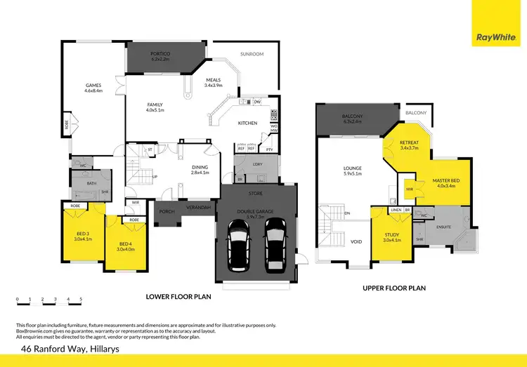 Floorplan of Homely house listing, 46 Ranford Way, Hillarys WA 6025