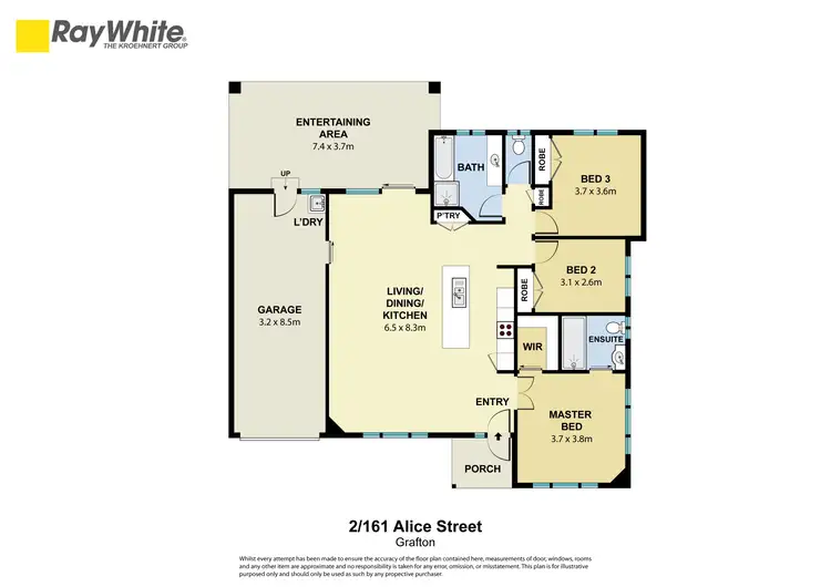 Floorplan of Homely unit listing, 2/161 Alice Street, Grafton NSW 2460