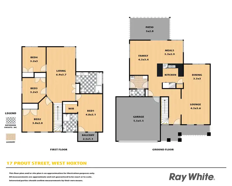 Floorplan of Homely house listing, 17 Prout Street, West Hoxton NSW 2171