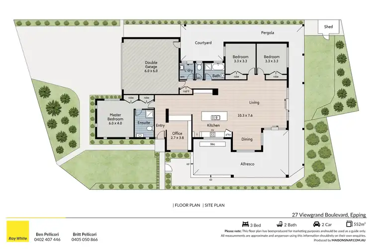 Floorplan of Homely house listing, 27 Viewgrand Boulevard, Epping VIC 3076