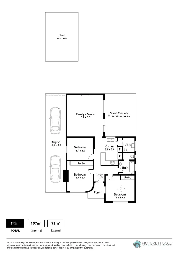 Floorplan of Homely house listing, 18 Andrew Street, Hendon SA 5014