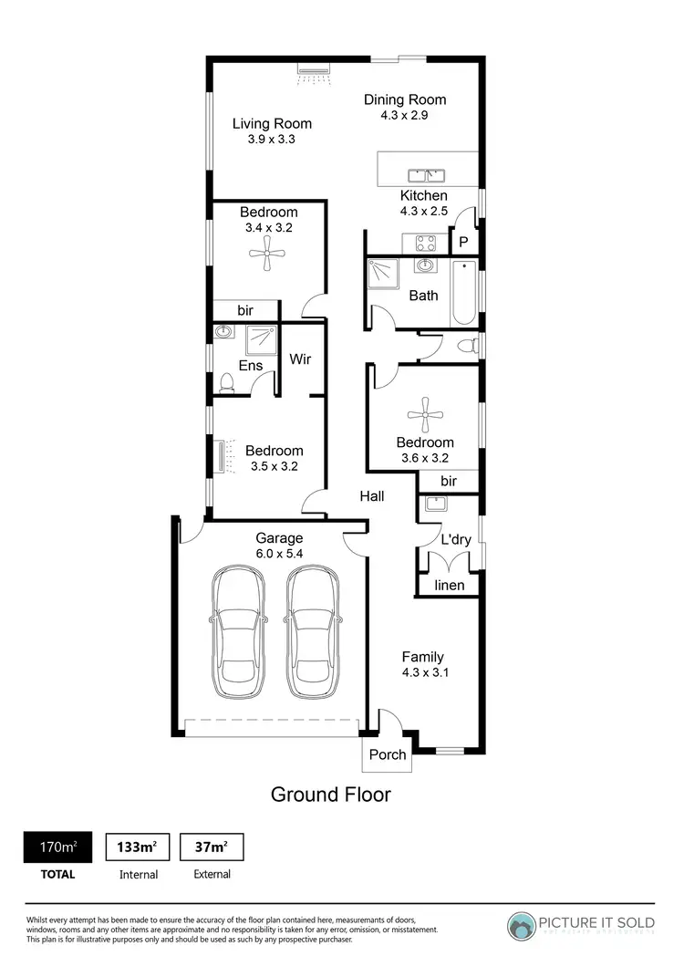 Floorplan of Homely house listing, 1 Aspera Street, Munno Para SA 5115