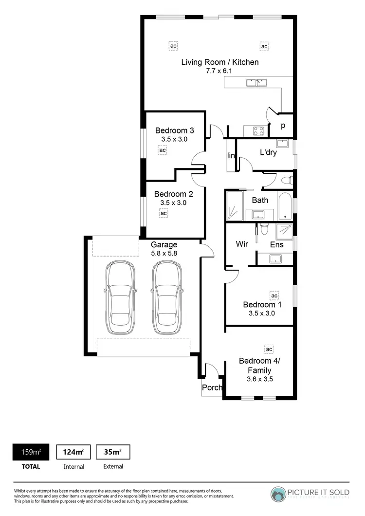 Floorplan of Homely house listing, 20 Epsom Street, Munno Para West SA 5115