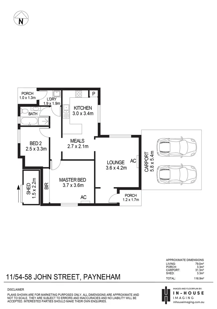 Floorplan of Homely house listing, 11/54-58 John Street, Payneham SA 5070