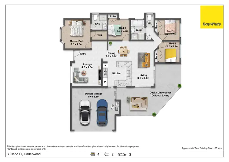 Floorplan of Homely house listing, 3 Glebe Place, Underwood QLD 4119