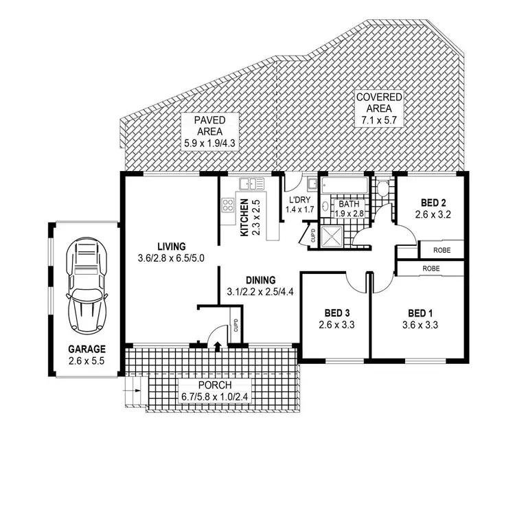 Floorplan of Homely house listing, 38 Saville Road, Dapto NSW 2530