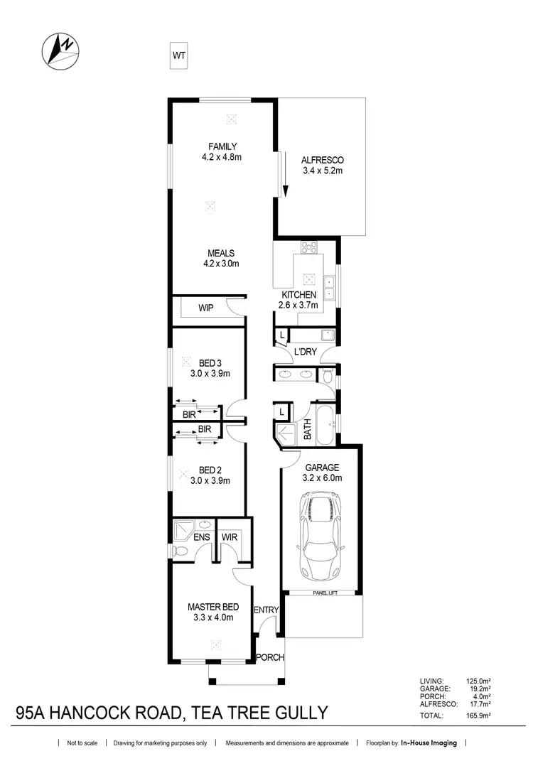 Floorplan of Homely house listing, 95a Hancock Road, Tea Tree Gully SA 5091