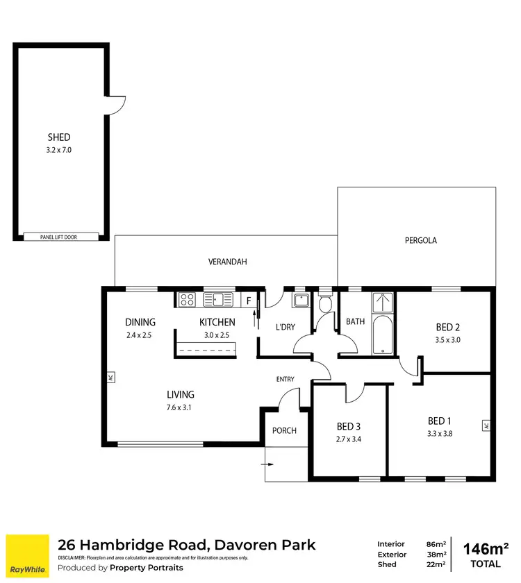 Floorplan of Homely house listing, 26 Hambridge Road, Davoren Park SA 5113