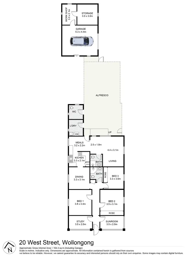 Floorplan of Homely house listing, 20 West Street, Wollongong NSW 2500