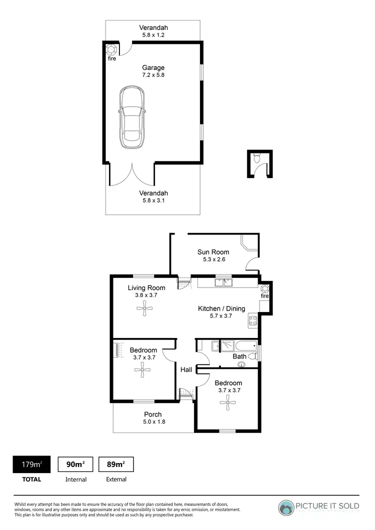 Floorplan of Homely house listing, 1 Railway Crescent, Evanston SA 5116