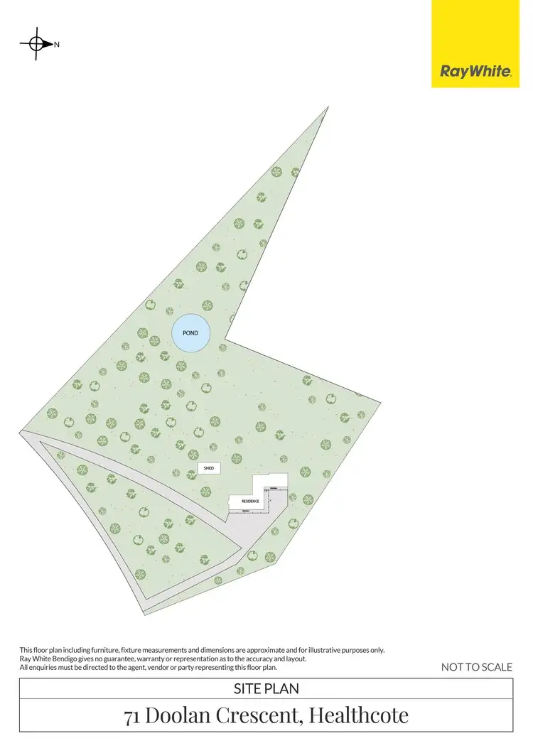 Floorplan of Homely house listing, 71 Doolan Crescent, Heathcote VIC 3523