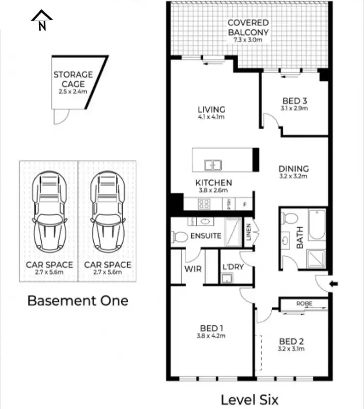 Floorplan of Homely apartment listing, 603/149-161 O'Riordan Street, Mascot NSW 2020
