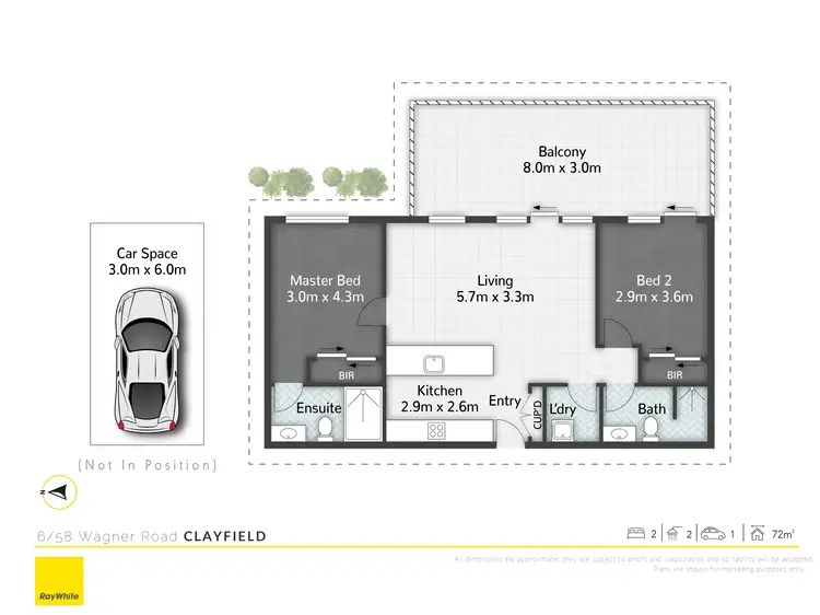 Floorplan of Homely apartment listing, 6/58 Wagner Road, Clayfield QLD 4011