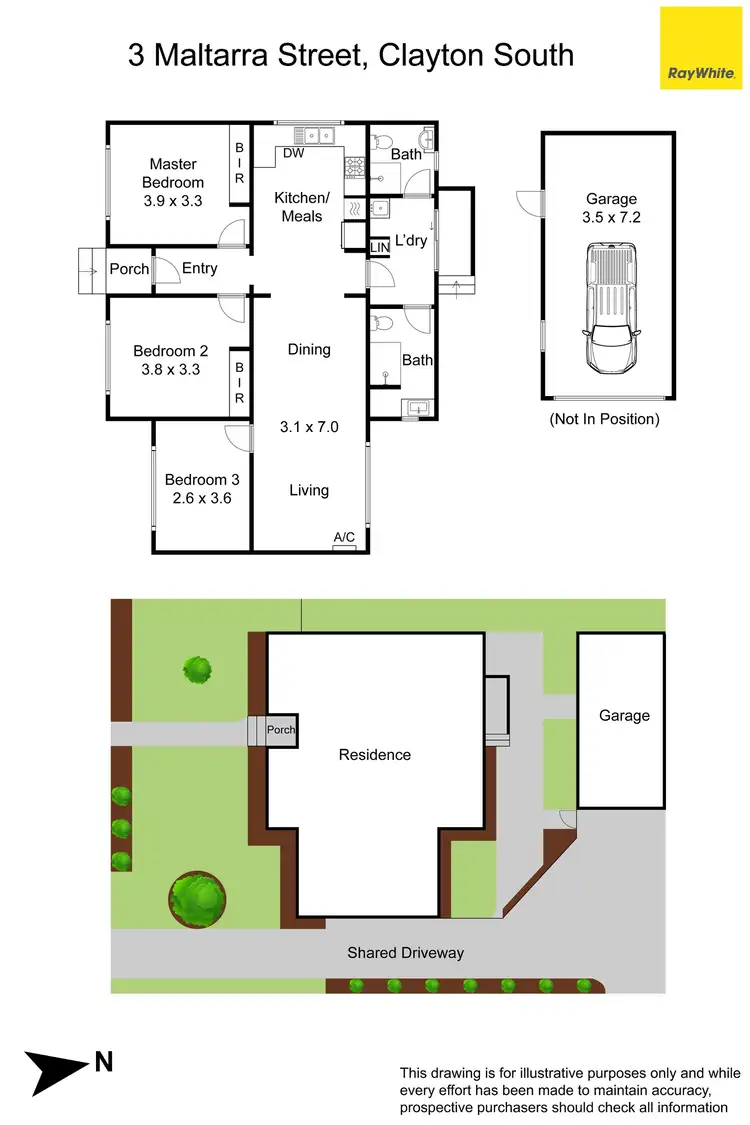 Floorplan of Homely unit listing, 3 Maltarra Street, Clayton South VIC 3169