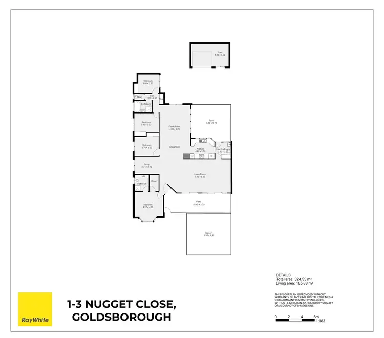 Floorplan of Homely rural property listing, 1-3 Nugget Close, Goldsborough QLD 4865