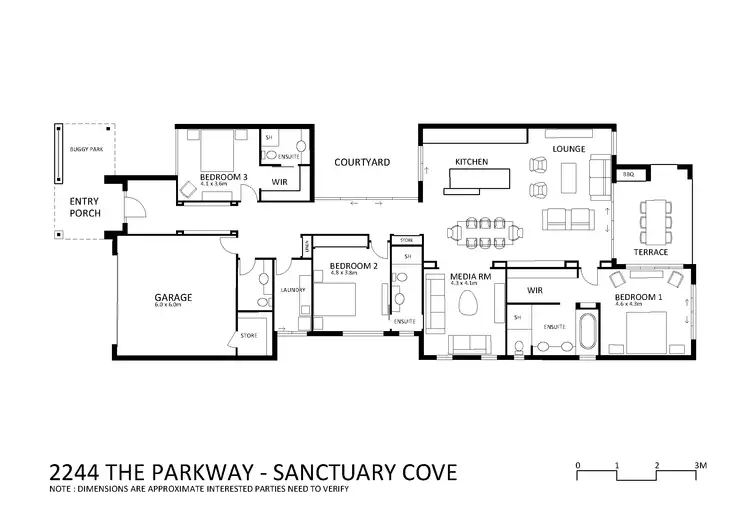 Floorplan of Homely house listing, 2244 The Parkway, Sanctuary Cove QLD 4212