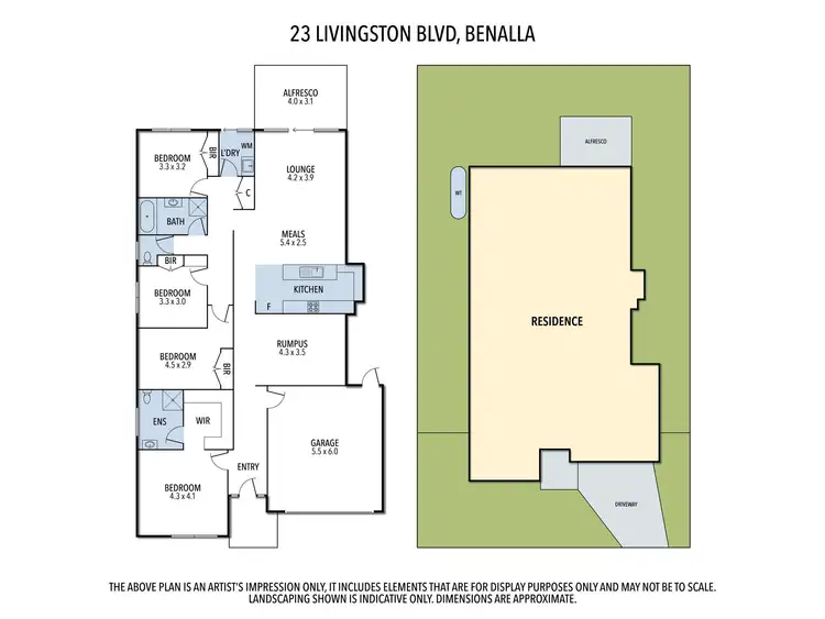 Floorplan of Homely house listing, 23 Livingston Boulevard, Benalla VIC 3672