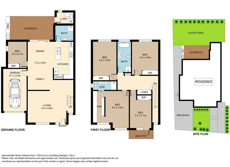 Floorplan of Homely semi-detached listing, 136C Holt Road, Taren Point NSW 2229