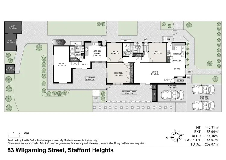 Floorplan of Homely house listing, 83 Wilgarning Street, Stafford Heights QLD 4053