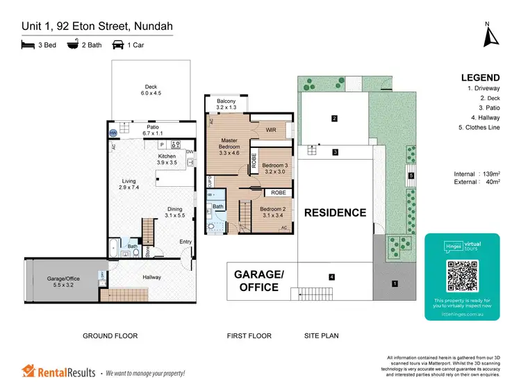 Floorplan of Homely townhouse listing, 1/92 Eton Street, Nundah QLD 4012
