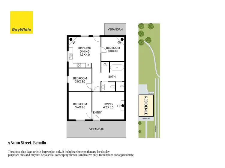 Floorplan of Homely house listing, 5 Nunn Street, Benalla VIC 3672