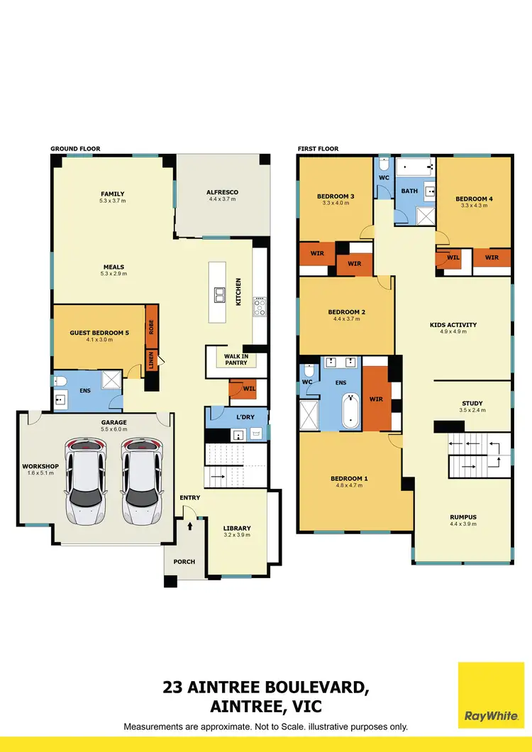Floorplan of Homely house listing, 23 Aintree Boulevard, Aintree VIC 3336