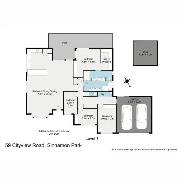 Floorplan of Homely house listing, 59 Cityview Road, Sinnamon Park QLD 4073