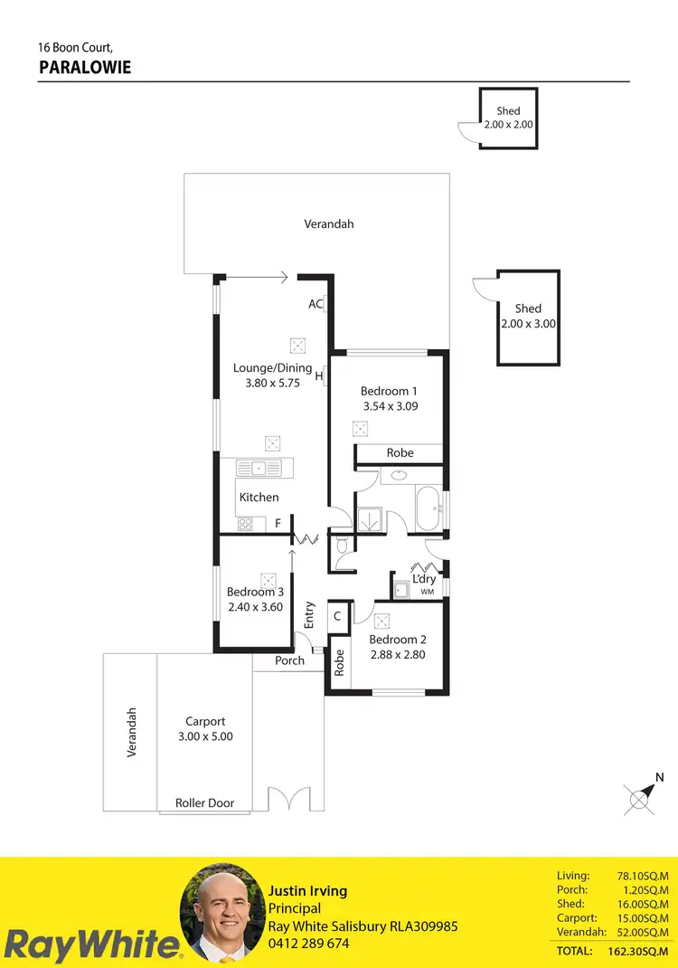 Floorplan of Homely house listing, 16 Boon Court, Paralowie SA 5108